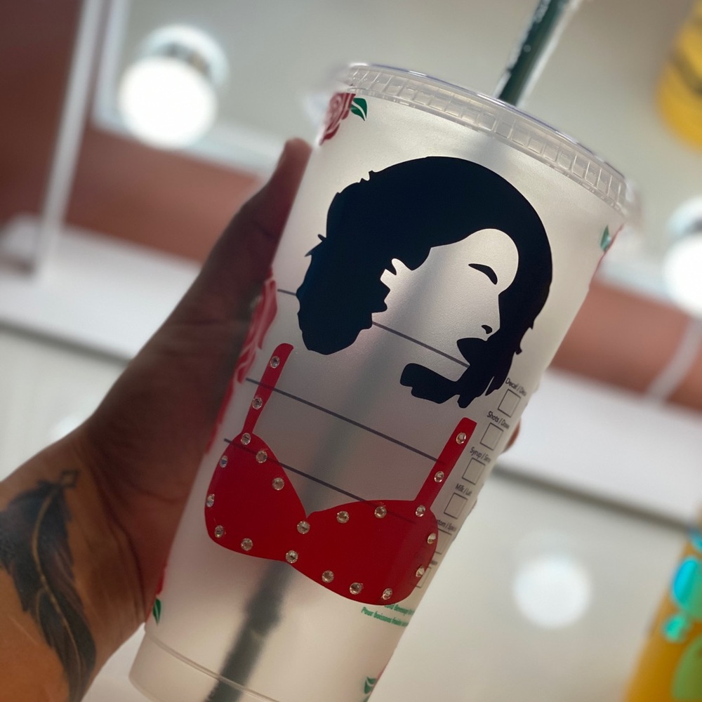 Starbucks reusable cup Selena Theme